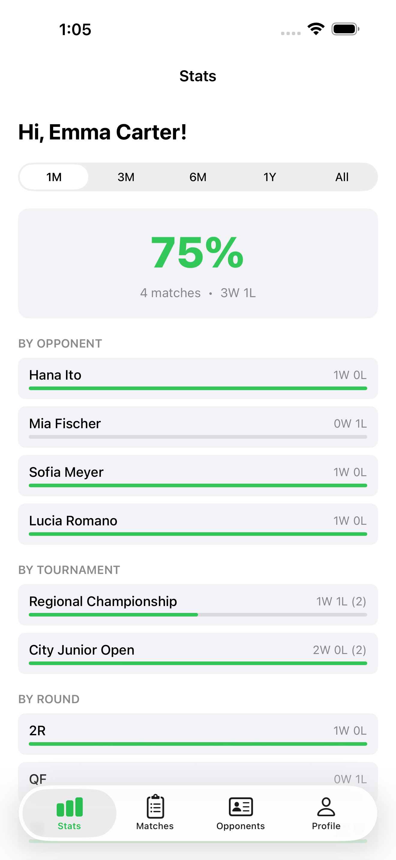 MatchLog screenshot 1